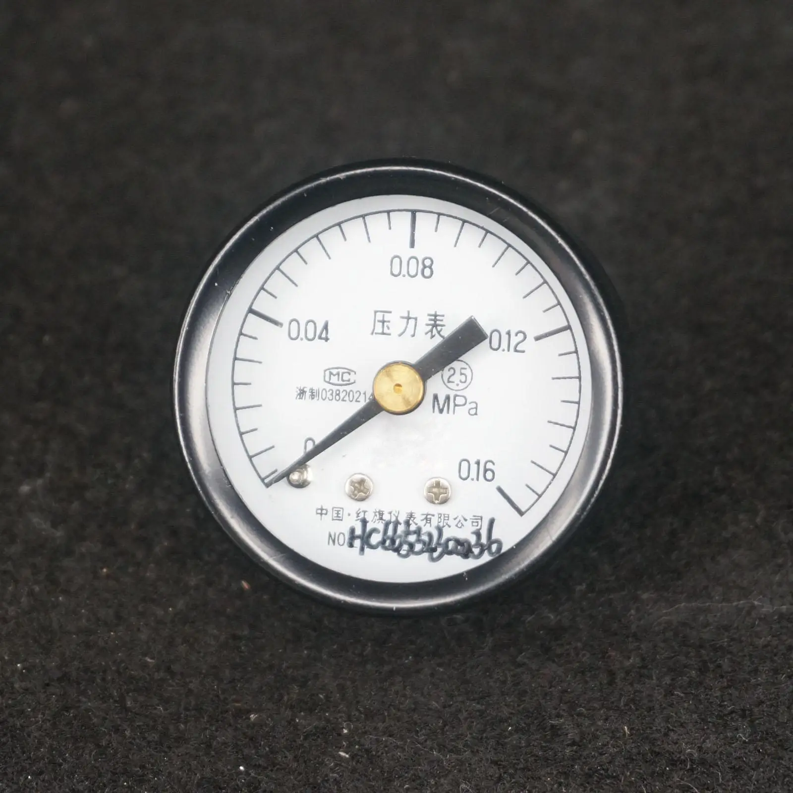 Axial Mount M10x1 Y-40Z Measurement Range 0-0.16Mpa Air Compressor Pressure Gauge 40mm Face Pneumatic Parts