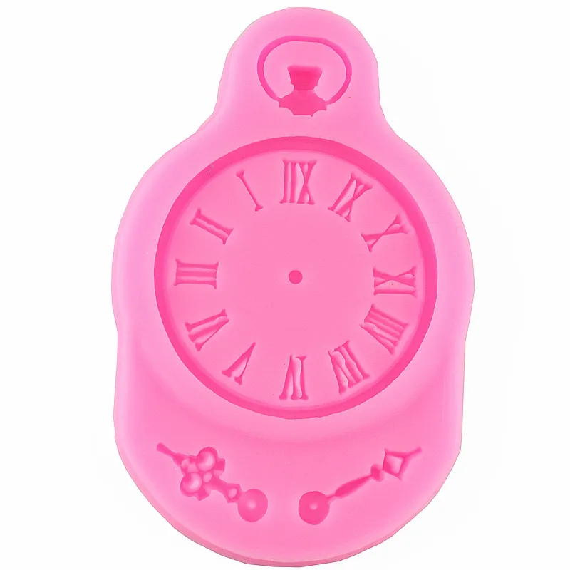 Cake Decorating Tools Watches And Clocks, Cartoon Liquid Fondant Cake Mold Handmade Chocolate Dessert Decoration Diy Bakeware