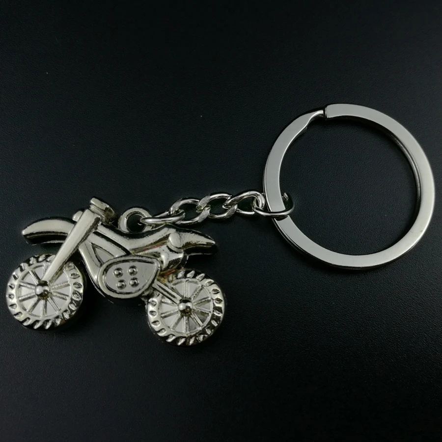 

10PCS Cool Motorcycle Keychain Metal Keyring Car Keyfobs Llaveros Charm Bag Pendant Creative Accessories Gift J015