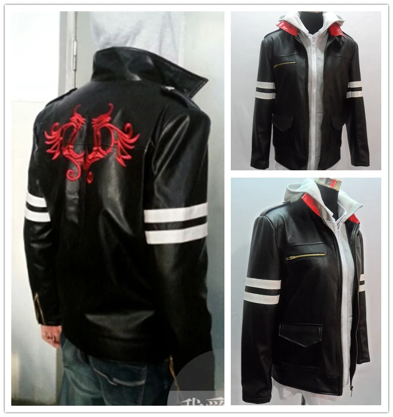 New Prototype Alex Mercer Cosplay Costume Embroidered Jacket PU Leather Coat  Spring/Autumn Jacket Thin Type Halloween Costumes