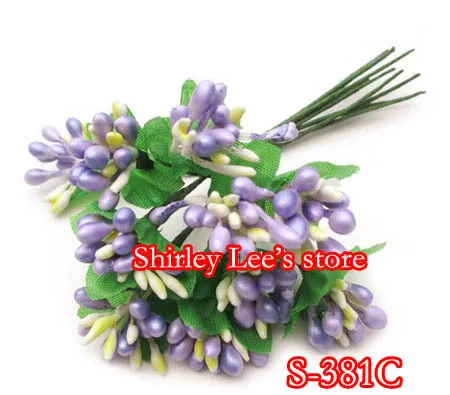 720 pcs=72 BUNCHES  X decorative flowers--Pretty Berry Spray  w/wired stem ,CARD MAKING, wedding flower