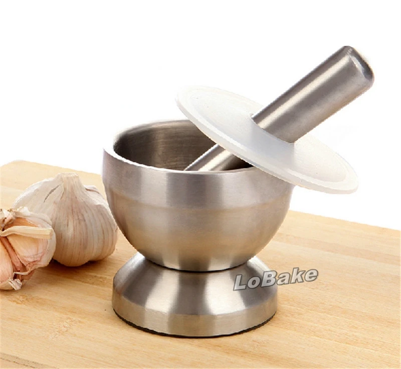 Big size dia. 11.5cm high quality metal salt pepper malt mill Herbs garlic press moedor de pimenta with Pestle for cooking tools