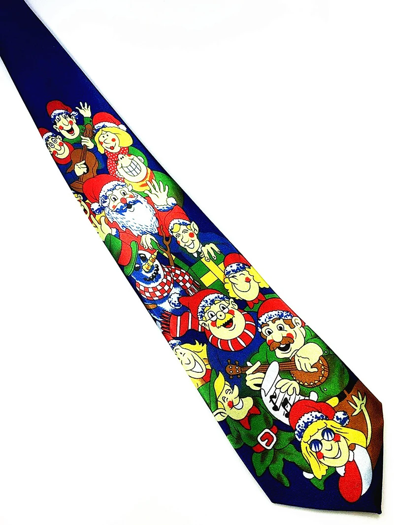 GUSLESON 2017 New Design Christmas Tie 9.5cm Style Men\'s Fashion Neckties Helloween Festival Tie Soft Designer Character Necktie