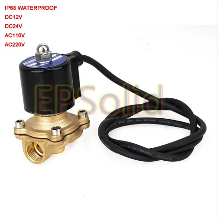 Imagem -02 - Válvula Solenoide Elétrica para Água Compatível com Modelos de 12v e Polegadas com Ip68