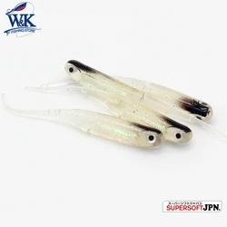 6 cm Mini Soft Bait Pin-Tail 10 pcs pkg for Drop-Shot Rig Fishing Lures Bass and Rock Fish Lures with 3D Eyes Fast Shippi