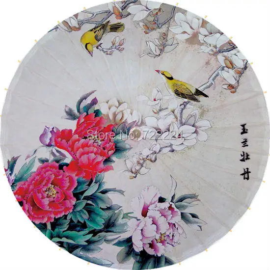 

Dia 84cm chinese flowers painting oiled paper umbrella technology handmade cosplay dance sunshade waterproof gift umbrella