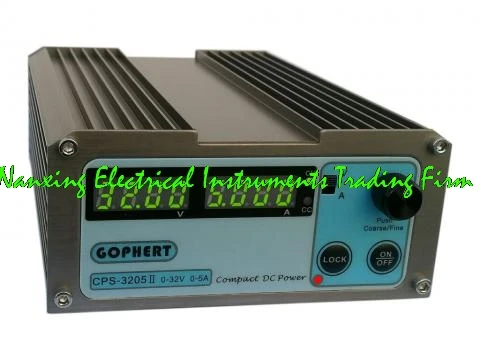 

Fast arrival CPS-3205II 32V 5A compact adjustable DC Power Supply 4 digits green display for Volt and Amp meter