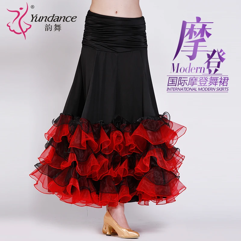 2018 neue Dame Ballsaal Tanzen Rock Modern Dance Kleid Frauen Walzer Valse Kleid Tango Galop Fuchs Trot Rock B-2631