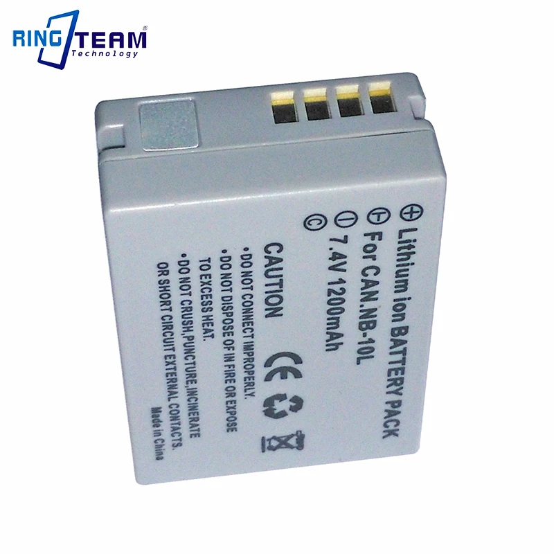 NB-10L NB10L حزمة بطارية و USB شاحن (2 في 1) لكانون Powershot الرقمية كاميرات SX40 SX50 SX60 G1 G3 X G1X G3X G15 G16 HS