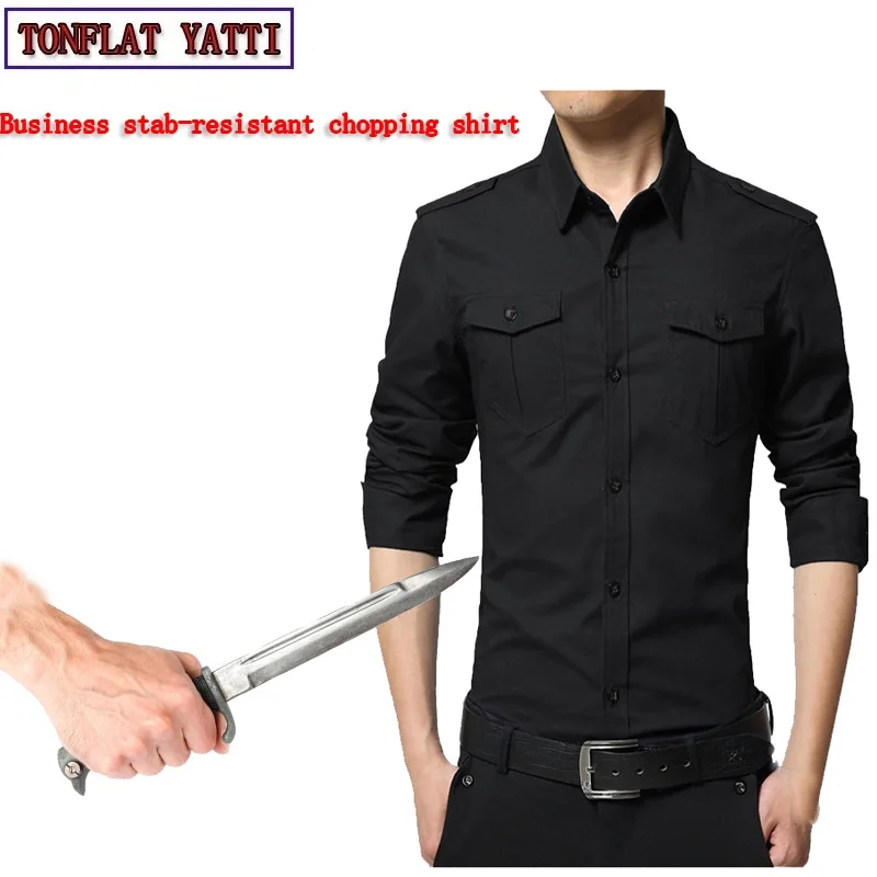 Auto Defesa Stab-Resistant e Anti-Cut Camisa Soft Business, Fbi Stealth, Polícia Lazer, Moda Vestuário de Segurança, Novo