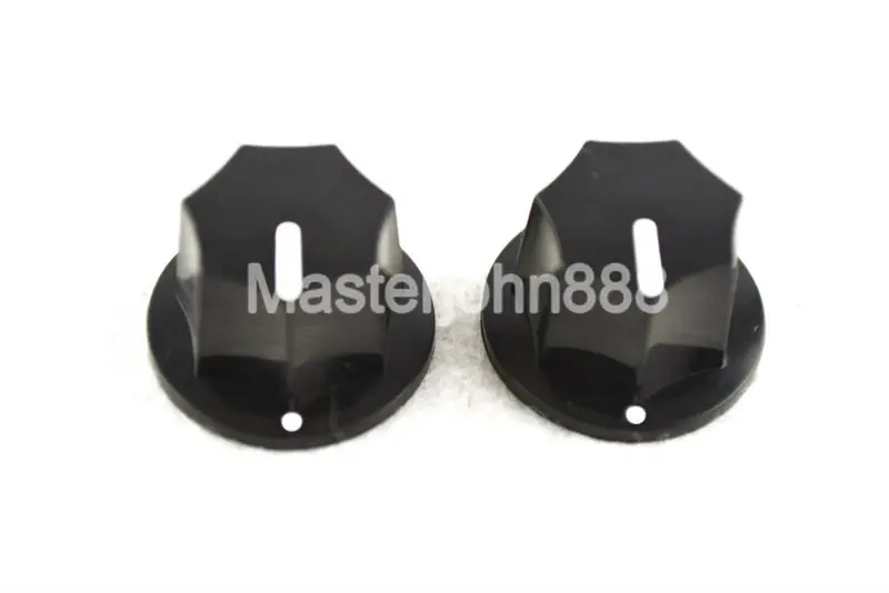 Bulk 100pcs Black White Paint Large Amplifier Knobs JB Electric Bass Guitar Effect Pedal Knobs