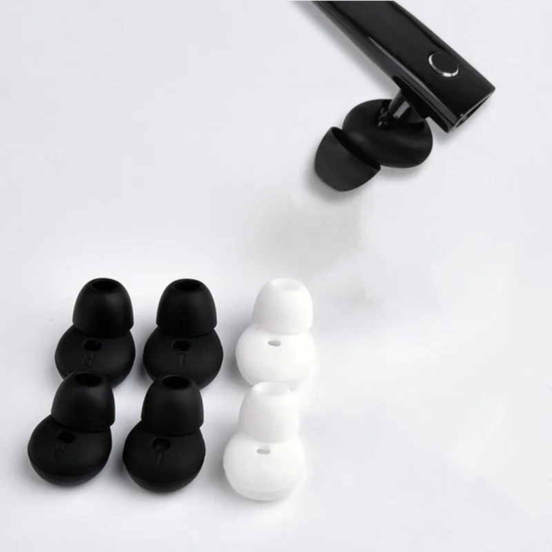 2 Pairs Anti-Slip Silicone Earbuds Ear Tips Replacement Ear Gels for Samsung Gear Circle SM-R130 Earphone Accessories