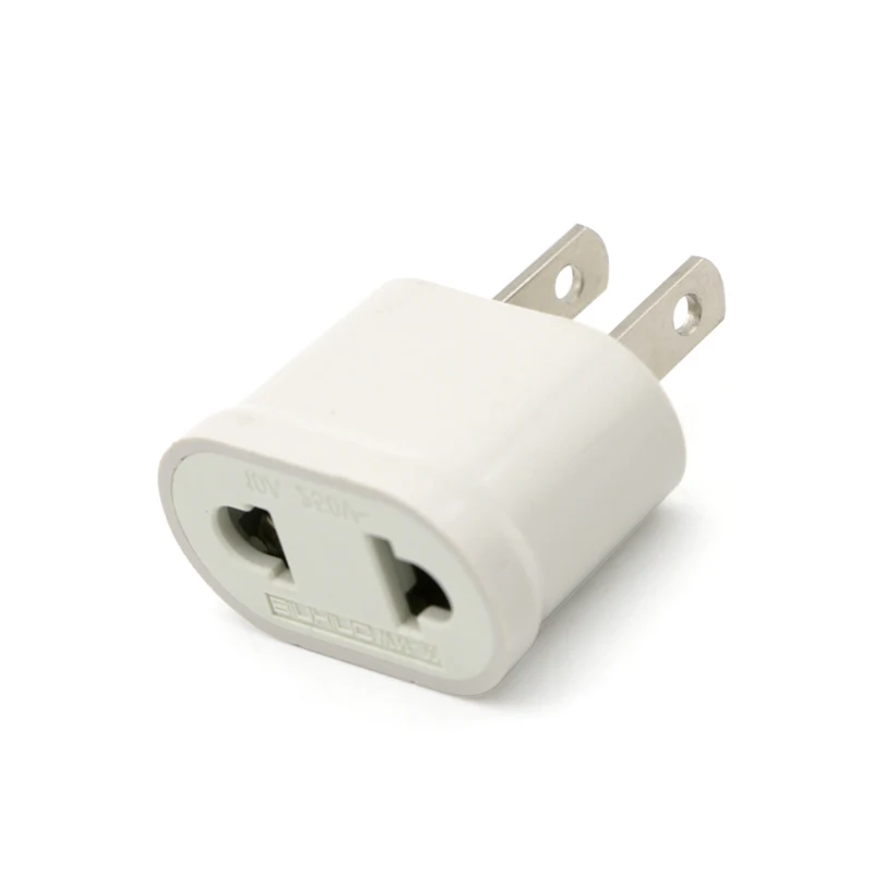 1PC US Adapter Plug EU to US Travel Wall Electrical Power Charge Outlet Sockets 2 Pin Plug Socket Euro Europe To USA