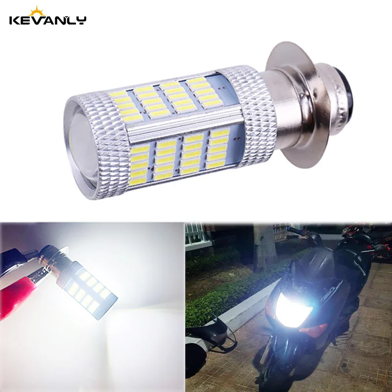 1pc H6M H4 P15D BA20D 33SMD LED 6000K Motorcycle Headlight Scooter Light Super Bright Light lamp Moto Accessories Moto DRL Light