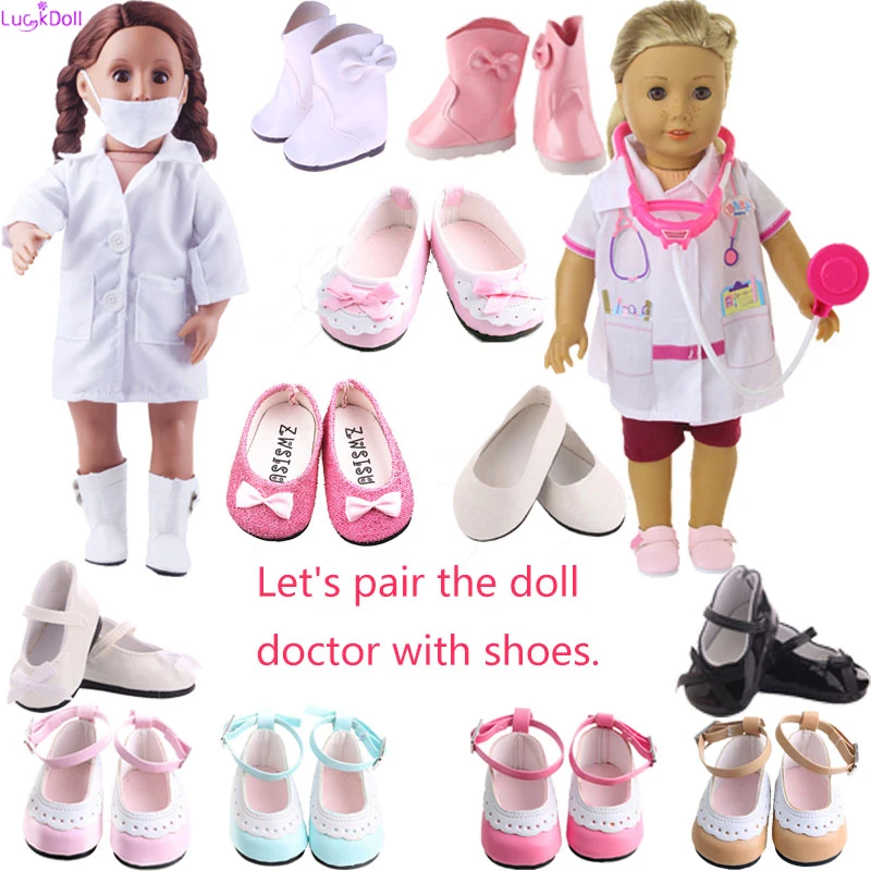 Cotton Doctor Cosplay Suit Fit 18 Inch American&43 CM Baby Doll Clothes Accessories,Girl\'s Toys,Generation,Birthday Gift