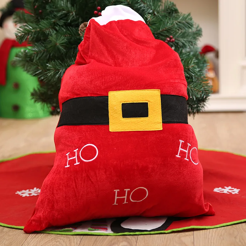 Merry Christmas Decoration Santa Large Candy Bag Kids Big Gift bags Christmas Santa Claus Xmas Gifts Home Party navidad bags