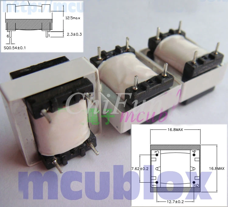 

10PCS / Mcublox permalloy transformer audio coupling isolation transformer 600:397 about 2:1