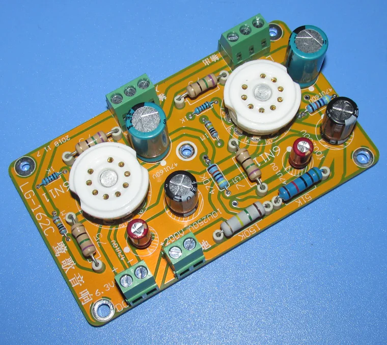 DYKB 6N11 6DJ8 Vacuum Tube Buffer Preamplifier Preamp SRPP Headphone Amplifier Board