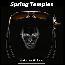 Photochromic Polarized Pilot Sunglasses #6