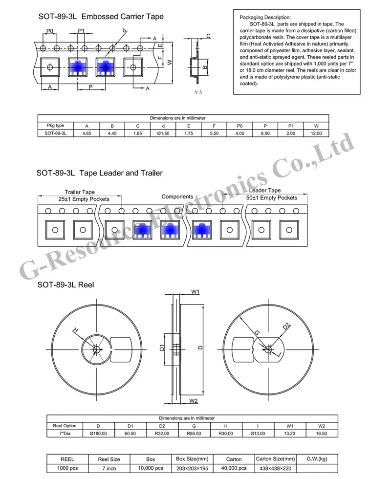 (100 pièces) 78L09 SOT-89 CJ78L09 SMD régulateur de tension à trois bornes