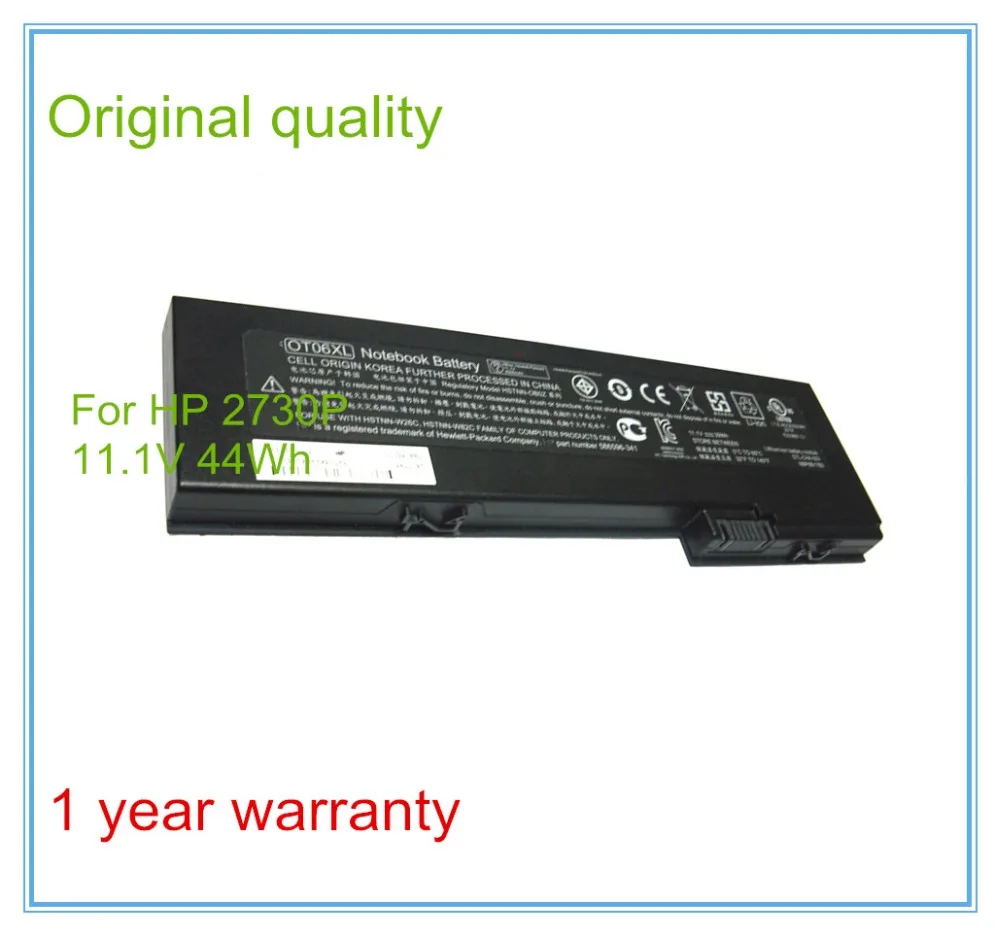 Original Battery For 2730p 2740p 436426-351 HSTNN-CB45 AH547AA NBP6B17B1 HSTNN-XB4X HSTNN-W26C 6Cells 44wh