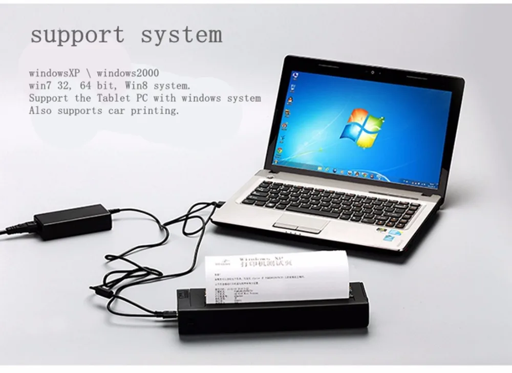 

No ink cartridge printer USB interface Home office printer A4 thermal printer mini portable printer