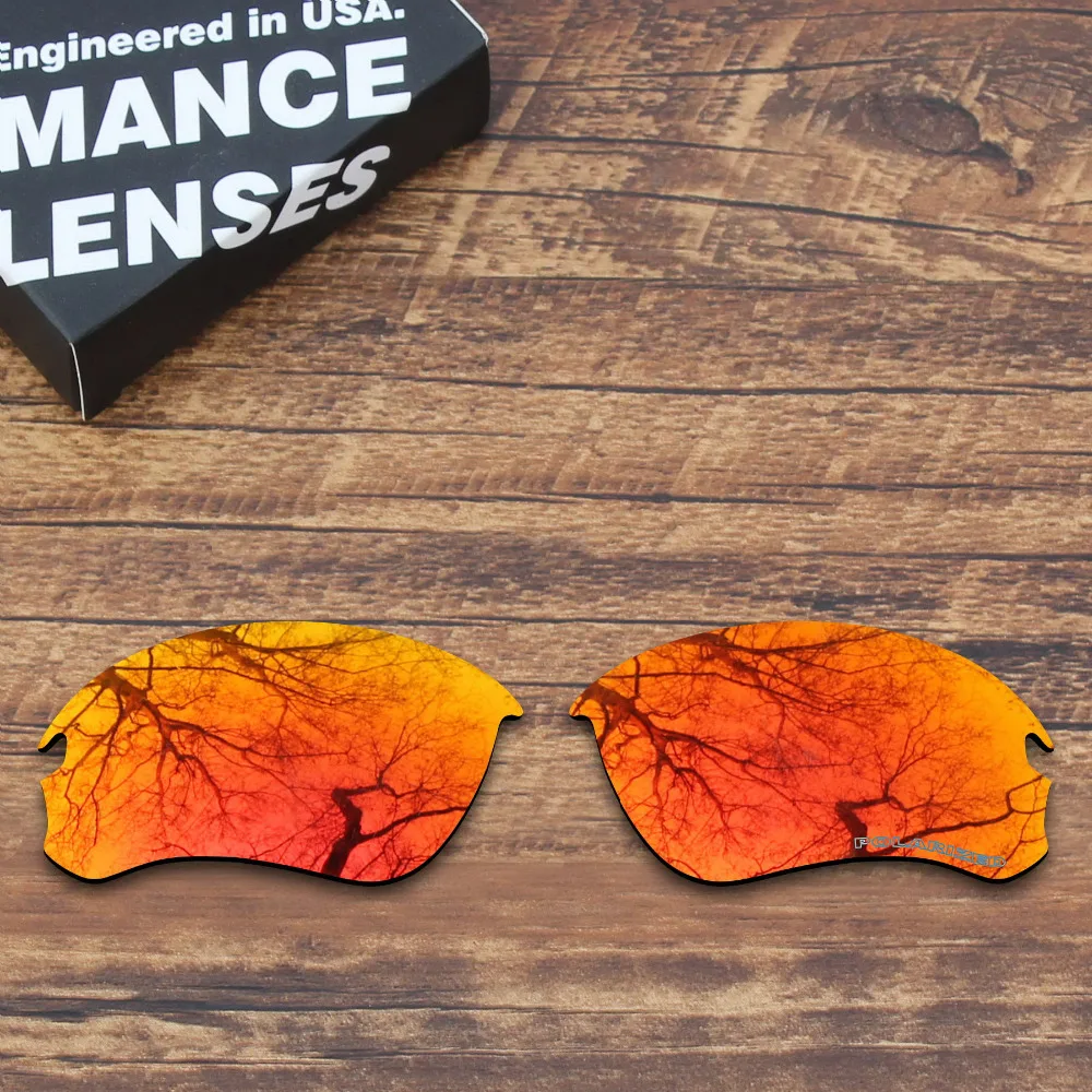 

Millerswap Resist Seawater Corrosion Polarized Replacement Lenses for Oakley Flak Draft Sunglasses Fire Red Mirrored