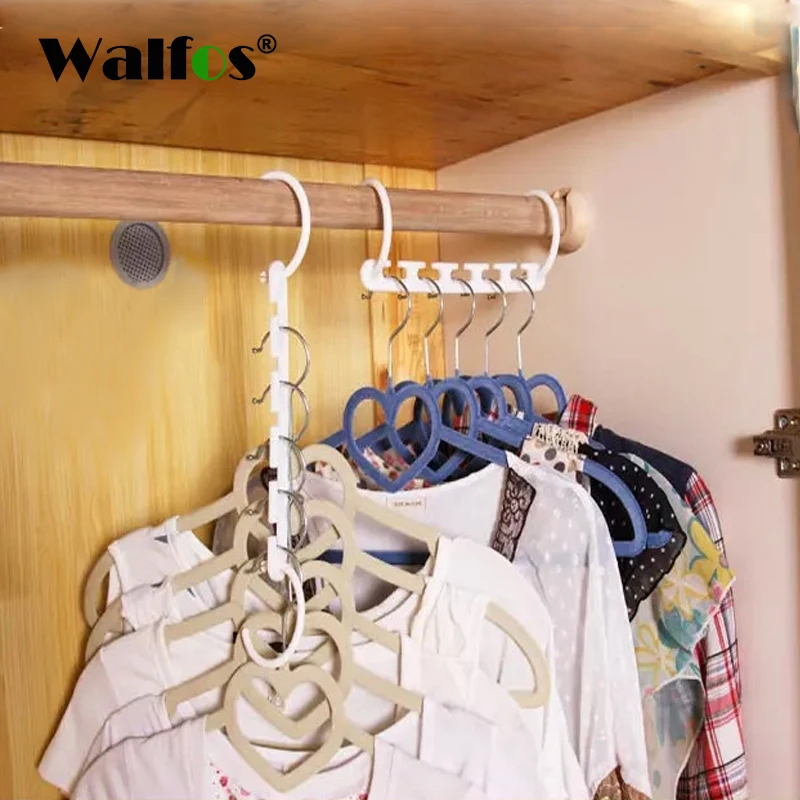 1 Pc Space Saving Hanger Plastic Cloth Hanger Hook Magic Clothes Hanger With Hook Closet Organizer