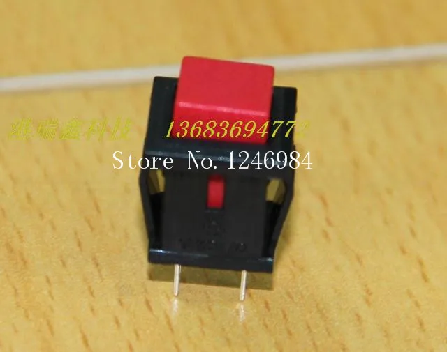 [SA]No square button switch trigger lock switch normally open RESET red button reset switch PB307B--100PCS/LOT