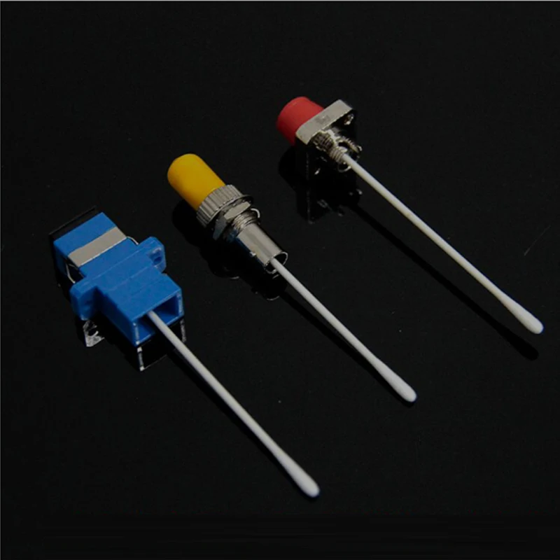 25PCS/bag HU3Y-340 Fiber Optic cleaner Cotton swab 2.5MM Fiber optic connector cleaner Sticks SC, FC LC ST MU cleaner rod