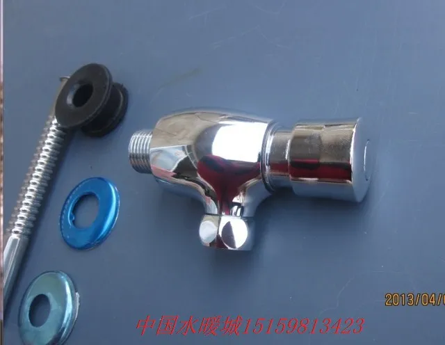 Copper hooded urinary valve fitted with urinal delay flushing valve urinal flusher hand by self-closing red WHOLESALE