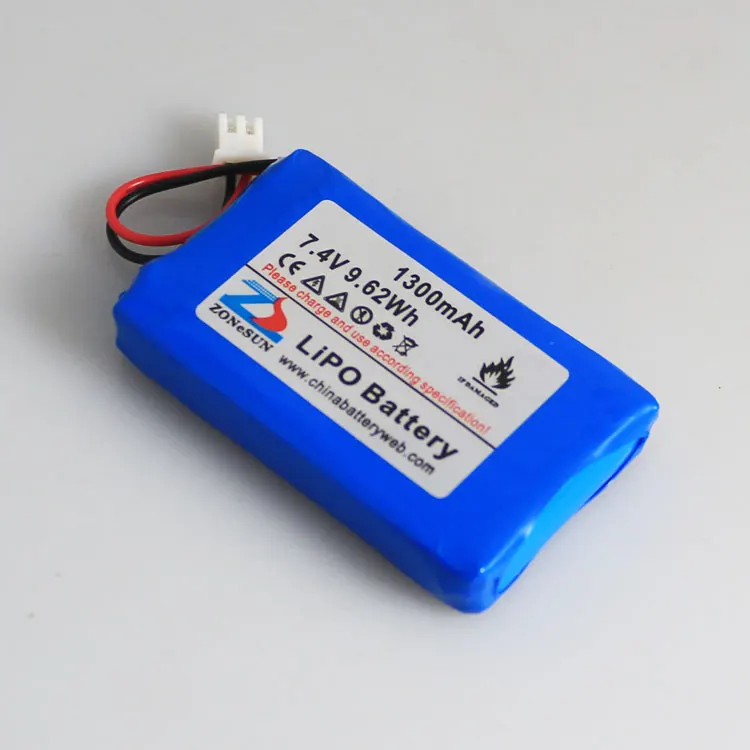 In the core 1300mAh 503759 503860 DVD intercom amplifier 7.4V polymer lithium battery group Rechargeable Li-ion Cell