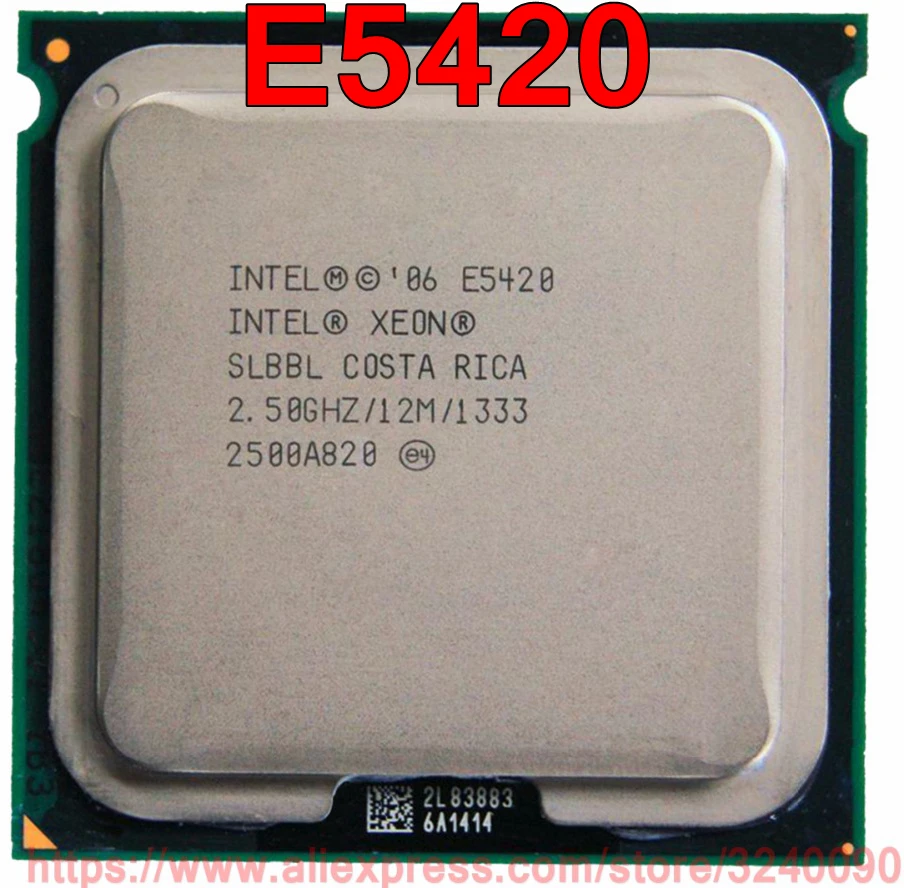 

Original Intel CPU Xeon E5420 Processor 2.50GHz/12M/1333MHz Quad-Core Socket 771 free shipping speedy ship out