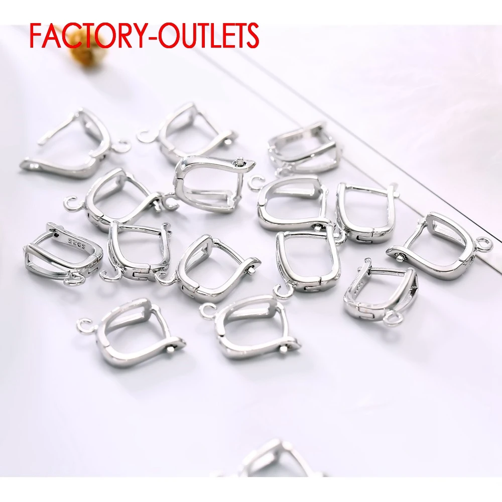 Big Discount Fashion New Arrival Buckle U-shaped Earrings Accessory For Women Jewelry 925 Sterling Silver Earring Findings