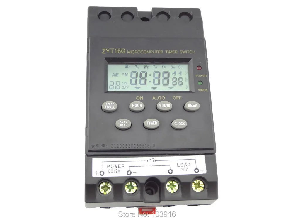 

10 pcs 12V Timer Switch Timer Controller program/programmable timer switch 25A amps, LCD display