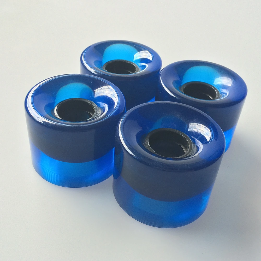 1Set (4pcs)  60X45 mm Pu Cruiser Skateboard Wheels Blank Pro fit  Mini Long Skate Board