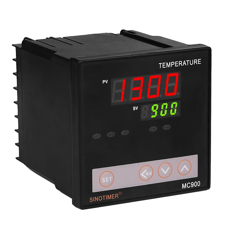 

Universal Input Digital PID Temperature Controller Relay Output K or PT100 Regulator Heating or Cooling with Alarm MC900