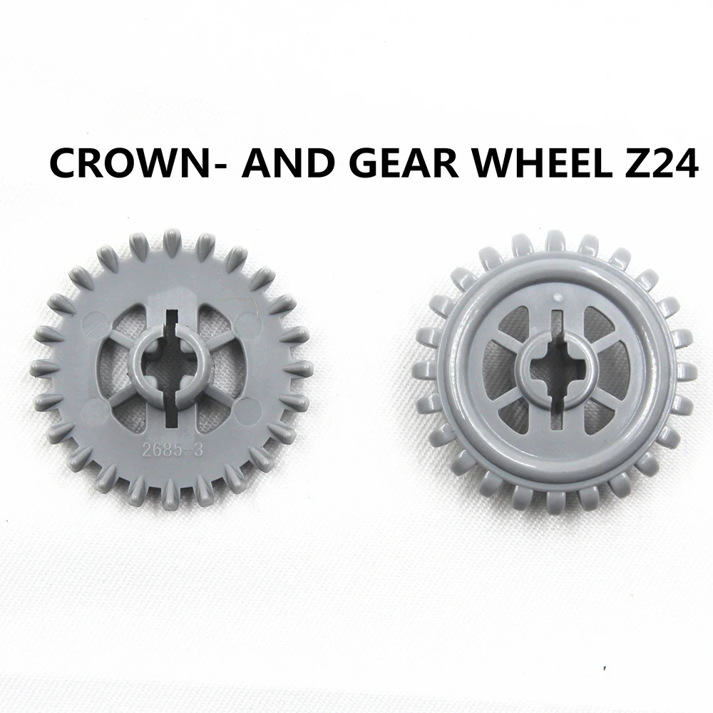 

Self-Locking Bricks free creation of toy Technical Parts CROWN- AND GEAR WHEEL Z24 20Pcs compatible with major brand