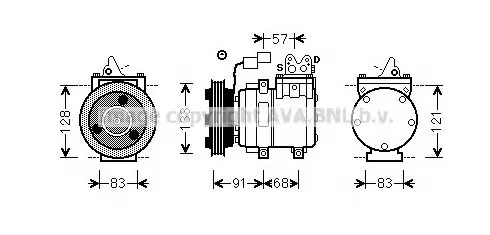 

A/C AC Air Conditioning Compressor for Hyundai H100 Platform Chassis 2.4 2.5 HR Truck Porter II 977014F100 HYK262 97701-4F100