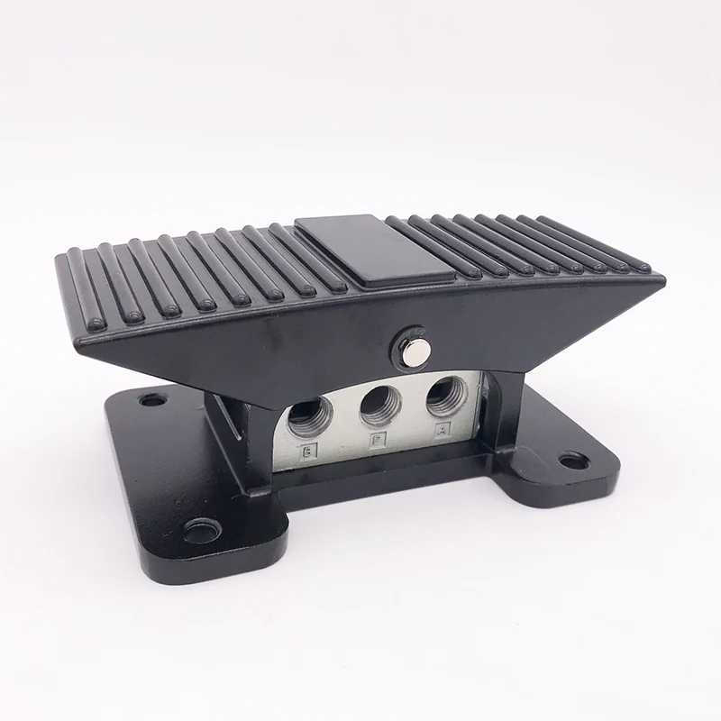 GOGO air cylinder pauses in the middle 5 way 3 position pneumatic control foot valve plastic foot valve Rc1/4"