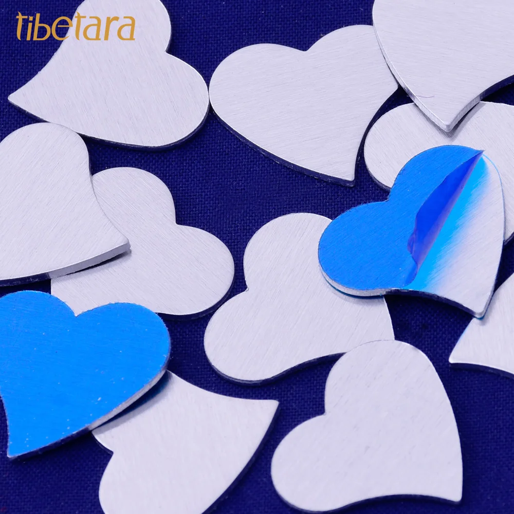 20pcs Aluminum Heart Stamping Blank ,Hand  blanks and craft sup,18 Gauges,Aluminum    Jewelry