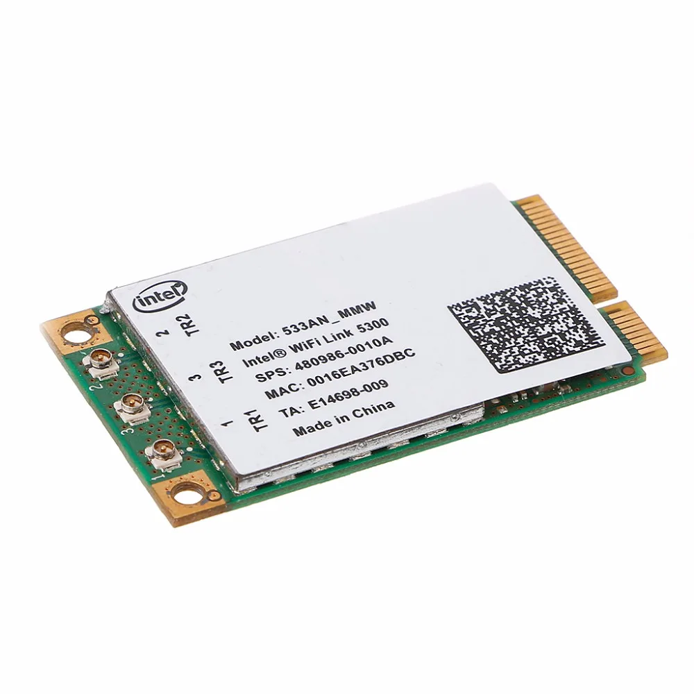 2.4 GHz & 5.0 GHz 5300 533AN_MMW Wireless WLAN WiFi Mini PCIe Card 802.11n+ 450Mbps Device Module WiFi Link Card