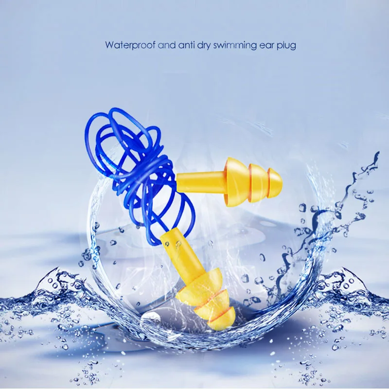 

5 Pairs Wired Noise Reduce Earplugs Sleeping Swimming Ear Plugs Shooting Ear Protector Safety Self Defense Wired Ear Plugs