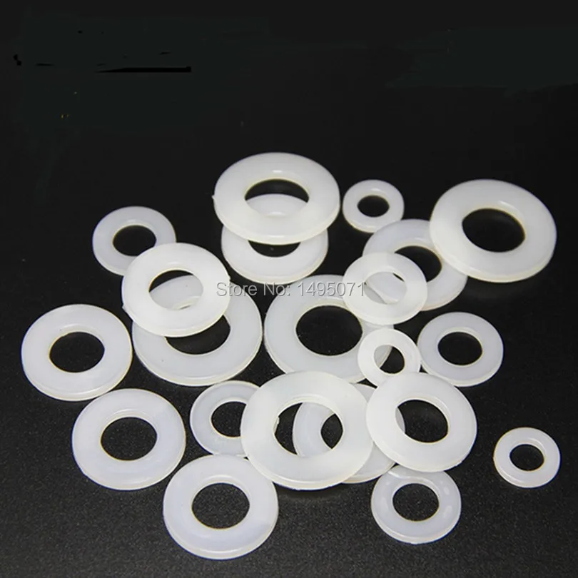 

5000pcs/Lot M2 Nylon Plastic Flat Washer 2x5x1 mm Plain Washer Flat Gasket Ring