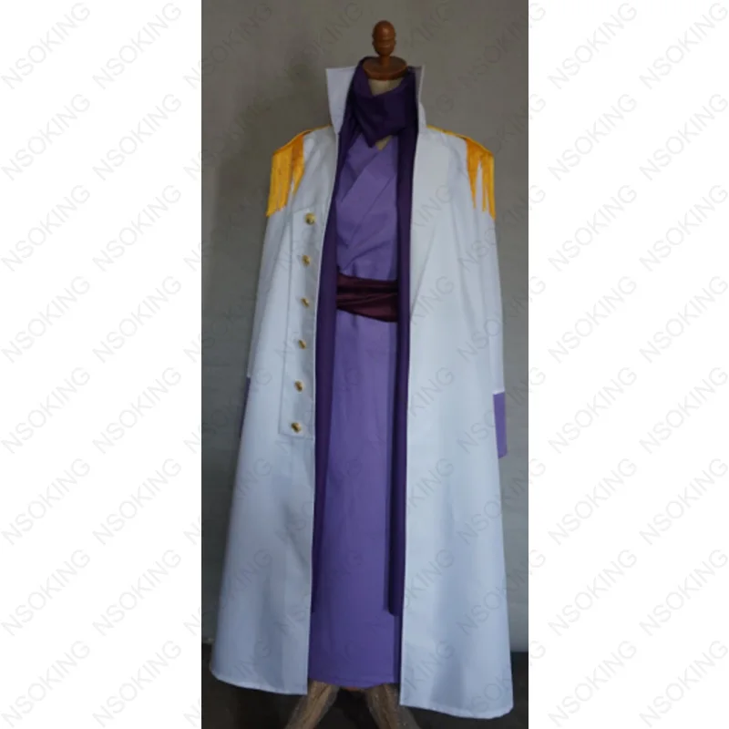 Traje de Cosplay de One Fujitora Isshiou, conjunto completo hecho a medida