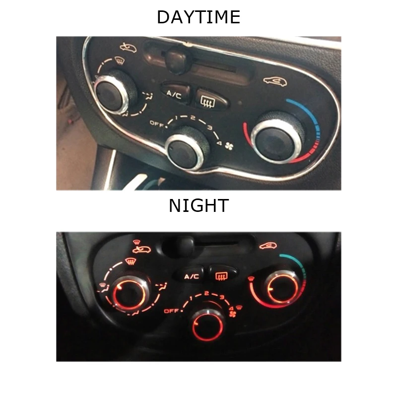 3pcs/set Air Conditioning Knob For Peugeot 206 207 Citroen C2 AC Knob car heater Accessories temperature controller Switch