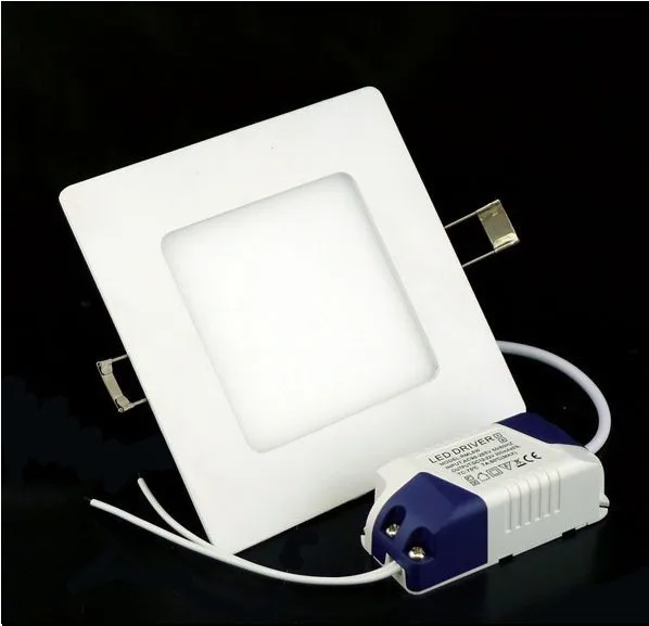 

Free shipping Square round LED Panel Lamp 6W -2835 Mini LED Panel Light 120X120X12HMM 110-265VAC input