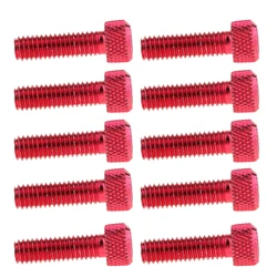 10pcs M6 x 20mm Pitch Alloy Steel Hex Bolt Socket Head Cap Screws Red high quality aluminum alloy strength corrosion resistance