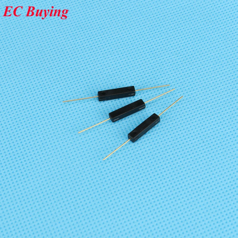 50 PCS Plastic Type Reed Switch 2*14 Normally Open Magnetic Control Switch GPS-14A Anti-Vibration/Damage Contact For Sensor NO