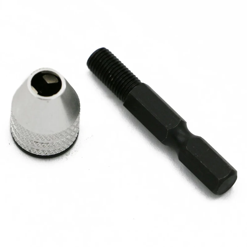 1PCS Quick Change Convertor Adapter Tool Chuck Hex Shank Hand Keyless Drill Bit
